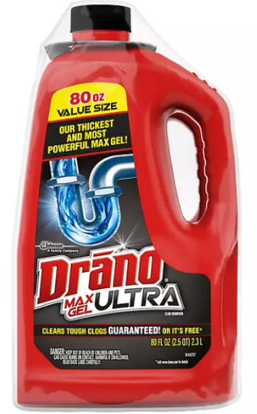 DRANO Max Gel 'Ultra' Drain cleaner Abflussreiniger 2300 ml